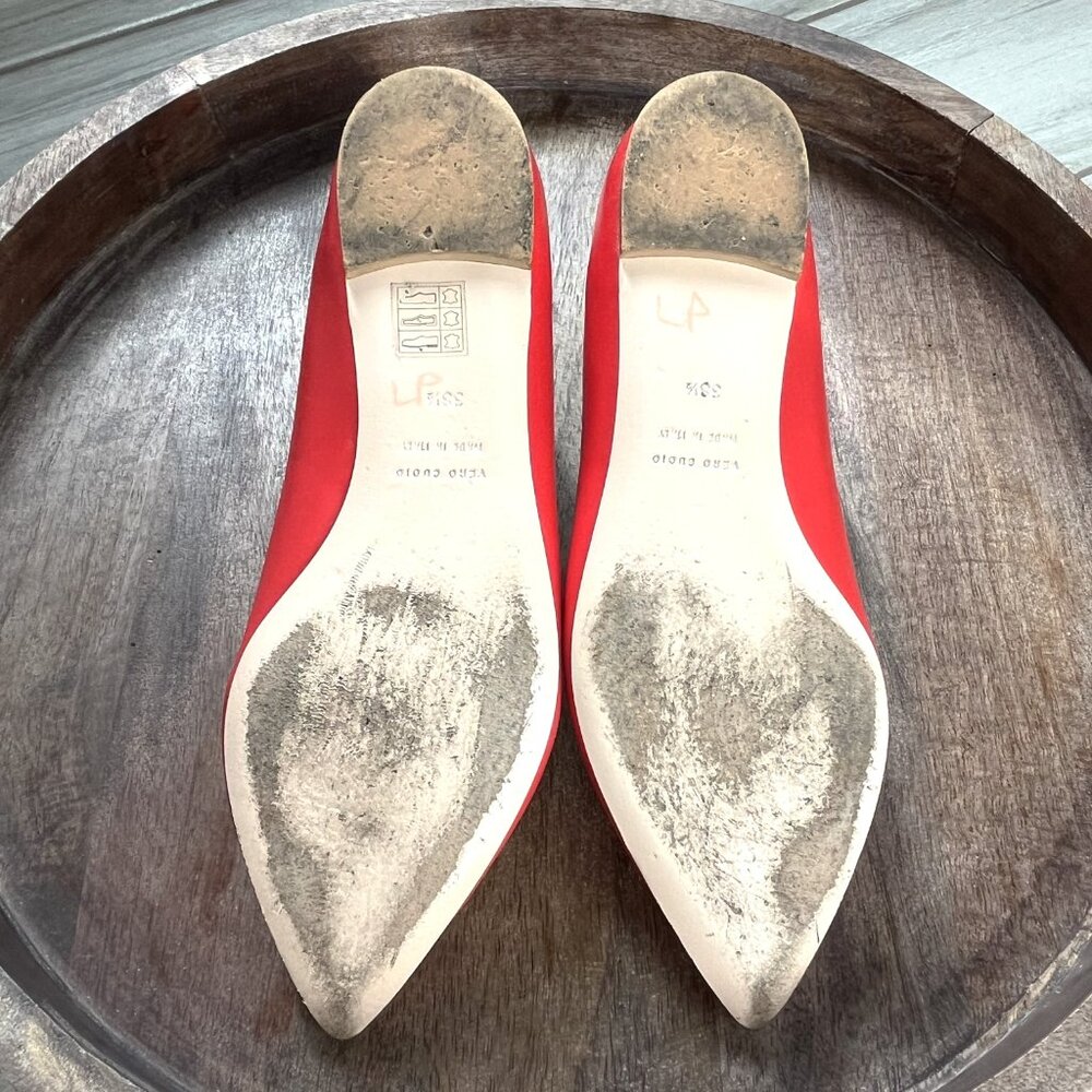 Valentino Pointed Toe Ballet Flats & Valentino Garavani Large Tote Bag - Picture 11 of 14